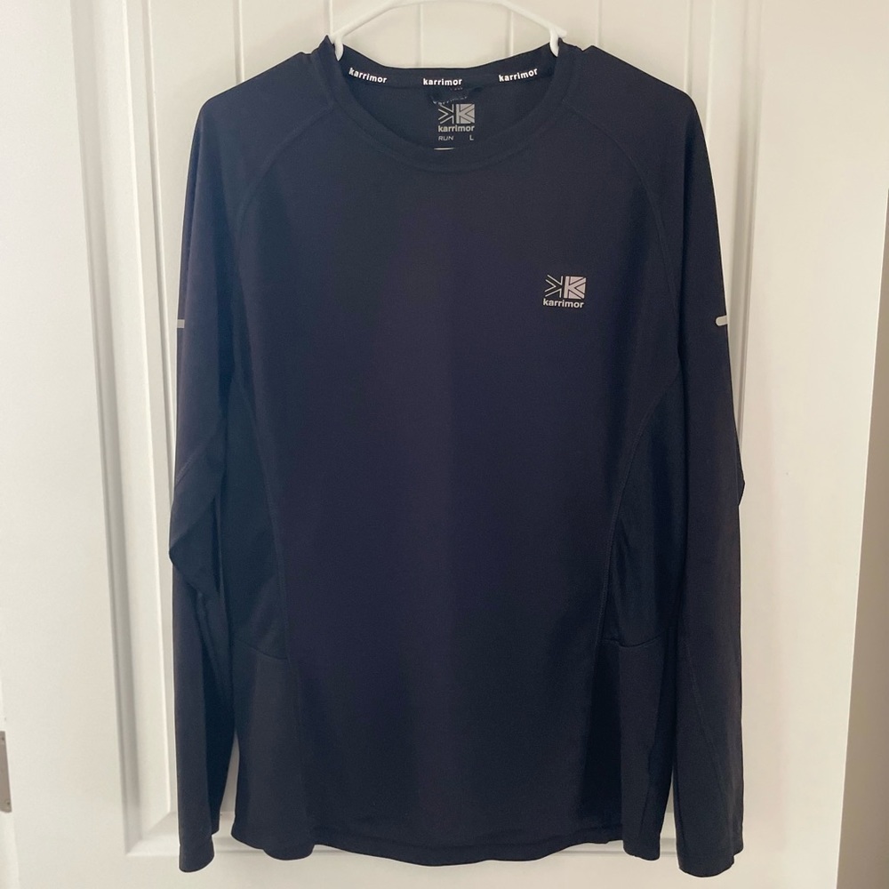 KARRIMOR black large long sleeve performance shirt